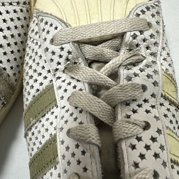 Adidas Superstar Sneaker Mens 12 Quickstrike 80s Style Shell Toe Camo Gold - Picture 13 of 16